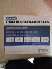 T-502 Ink Refill Bottles 8 Pack Inkrobat Compatible With Epson ET Printers picture