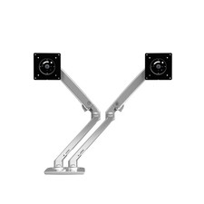Ergotron MXV Dual Monitor Arm – VESA Desk Mount for Two Monitors up to 24