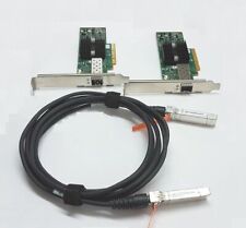 LOT OF 2 MNPA19-XTR MELLANOX 10GB ETHERNET NETWORK INTERFACE CARD W/CABLE picture