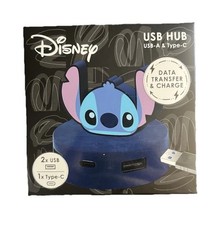 Disney STITCH 3 Port USB Hub Data Transfer And Charge picture