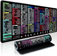 Excel Cheat Sheet Desk Pad with 231 Shortcuts & Formulas |2025 Edition picture