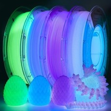 Vibrant 1.75mm Glow PLA Filament - 5M Multicolor Pack for Kids & Creators picture