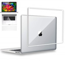 Black Rubberized Matte Hard Case Cover Skin For Macbook Pro / Air 13 14.2 16.2'' picture