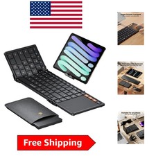 Lightweight Folding Bluetooth Keyboard with Large Trackpad - Ideal for Travel picture