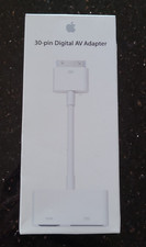 Apple 30-Pin Digital AV Adapter White MD098AM/A HDMI-compatible iPhone 4/4s New picture