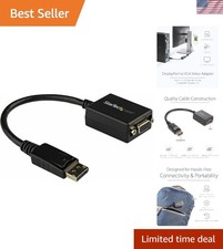 Portable DisplayPort to VGA Adapter - 1080p Travel Companion for Workstations picture