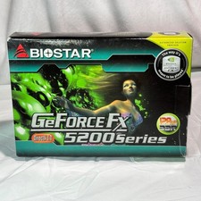 EMPTY BOX ONLY Biostar GeForce FX 5200 128MB DDR VN520XXC2B-F10 Vintage picture