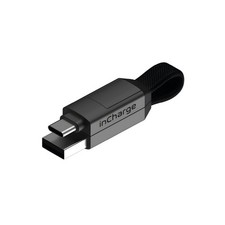 Rolling Square inCharge 6 - Keychain USB C Charger Compact (3.4 inches), Gray  picture