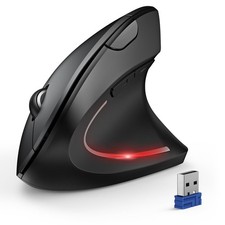 TECKNET Ergonomic Mouse, Wireless Bluetooth Vertical Mouse, 4800 DPI Optical Tra picture