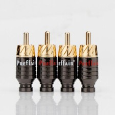 4pcs RCA Plug Gold Plated Audio Video Connector for High-end Audio Speaker Cable picture