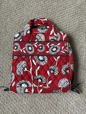 Vera Bradley Tech Organizer  Deco-Daisy Pattern retired Red & Black Bag picture