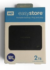 Western Digital Easystore Portable Hard Drive 2TB USB 3.0 Black - New picture