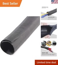 Woven Mesh Split-Sleeve Wire Loom for High-Temperature Automotive Harness and... picture
