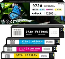 972A High Yield Ink Cartridges ++ Replacement for 972 972A Ink Full Set BK/C/M/Y picture