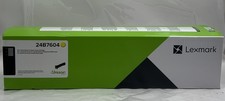 GENUINE LEXMARK 24B7604 ONE YELLOW RETURN PROGRAM TONER CARTRIDGE picture