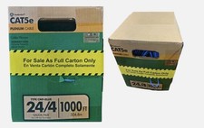 Southwire 1000 ft. Blue 24/4 CAT5e CMP (Plenum) Data Cable 56917749 picture