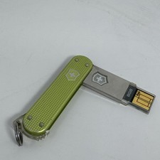 Victorinox Green Alox Slim Flight 8GB Swiss Army   RARE Flash Drive USB Thumb picture