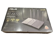 ASUS RT-AX55 AX1800 Dual Band WiFi 6 Router-Black (90IG06C0-BA1100) **UNOPENED** picture