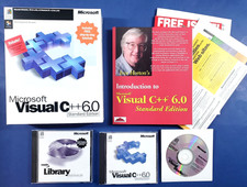 Microsoft Visual C++ 6.0 Standard Edition Windows w/Key Vintage Software Big Box picture