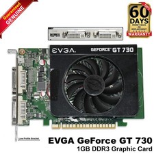 EVGA GeForce GT 730 1GB DDR3 PCIe 2.0 Dual DVI Mini-HDMI 4K GPU Card 01GP32731KR picture