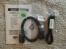 OEM Tripp Lite UPS Communications Cables 308040390 and 3080322400. With  Manual  picture