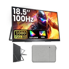 Portable Monitor 18.5 inch FHD 125% sRGB 100Hz IPS HDR HDMI USB-C Travel Moni... picture