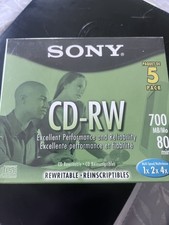 Sony CD-RW ‘s 700MB 80 min 5 Pack picture
