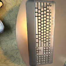 Logitech K545 Wireless Ergonomic Keyboard Black QWERTY Multimedia Keys picture