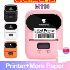 Phomemo Label Maker Machine Thermal Bluetooth Mini Label Barcode Printer LOT picture