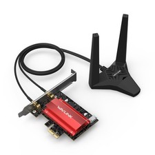 WiFi 7 BE8800 PCIe Network Card for Desktop PC AX5400 WiFi 6E Tri-Band Card picture