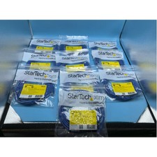 Startech N6PATCH10BL10PK 10FT BLUE 10 PACK CAT6 CABLE SNAGLESS RJ45 UTP PATCH CA picture