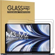 2-Pack Ultra Clear Tempered Glass Screen Protectors for MacBook Air 13.6-Inch picture
