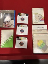 Vintage Apple II Manual Lot: Reference, BASIC, 80-Column, AppleWorks & Disks IIe picture