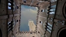 Landscape worms eye view clouds sky architecture italy Custom Gaming Mat Desk picture