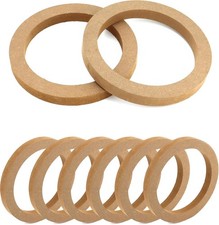 Wooden Speaker Spacer Rings, 8 Pcs 6.5