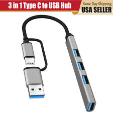 USB C Hub,3 in 1 Multiport Type C Adapter, USB 3.0, Ultra-Slim USB C Docking x1 picture