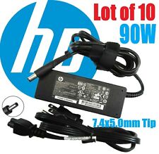 LOT OF 10 Genuine HP 90W AC Adapter Charger Power  Supply 7.4x5.0mm Black Tip picture