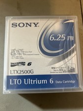 Sony 6.25 TB LT 2500G LTO Ultrium 6 Data Cartridge New Open Box picture