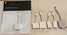 Apple DisplayPort Adapter Bundle A1433 Ethernet (2) + A1305 DVI, New + A1307VGA picture