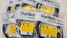 Lot of 7 Startech.com 7 Ft Black  Snagless Cat 6 UPatch Cable - Rj-45 Male - 7ft picture
