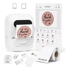 Marklife P50 Thermal Label Printer Portable Bluetooth Small Business New picture