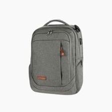 KROSER 17.3 Inch Travel Computer Backpack Gray Charger Cable N8 picture