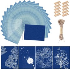 30 Pcs Cyanotype Paper Sun Print Paper Kit High Sensitivity Nature Drawing Print picture