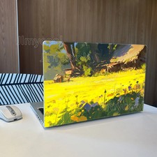 2PCS Yellow Flower Sea Farm Small House Laptop Sticker Self-adhesive Case for HP picture