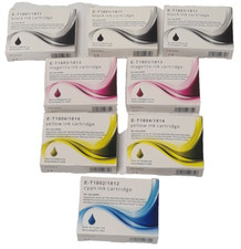 Joblot Bundle of 8 Epsom Expression Home XP Compatible E-T Ink Cartridges (New) picture