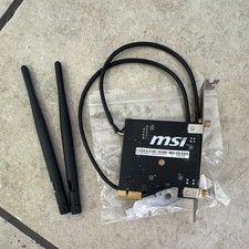 MSI MS-B905C PCIe x1 WiFi 6E 802.11ax Bluetooth Adapter 2400Mbps Antennas picture