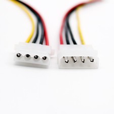 1pc 50cm/1.5ft IDE 4 PIN Molex Male Power to Female Jack Adapter Extension Cable picture