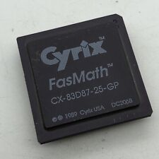 Cyrix CX-83D87-25-GP FASMATH FPU for 386DX CPU 25MHz CPGA68 CX83D87 Math-Co 1989 picture