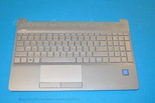 HP 15-DW 15-dw0081wm Laptop Silver Top Cover w/ Keyboard + Audio & SD Rdr Board picture