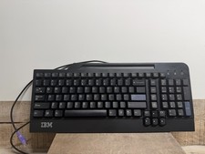 IBM SK-8820, Black Vintage Keyboard PS/2 - Fast Ship picture